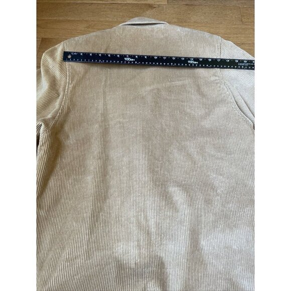 Vintage Giorgio Sant Angelo Corduroy Blazer Women's 12 Beige Patch Pockets 80s - Picture 12 of 13